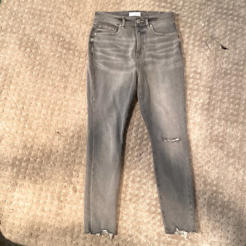 Gray High Waisted Jeans